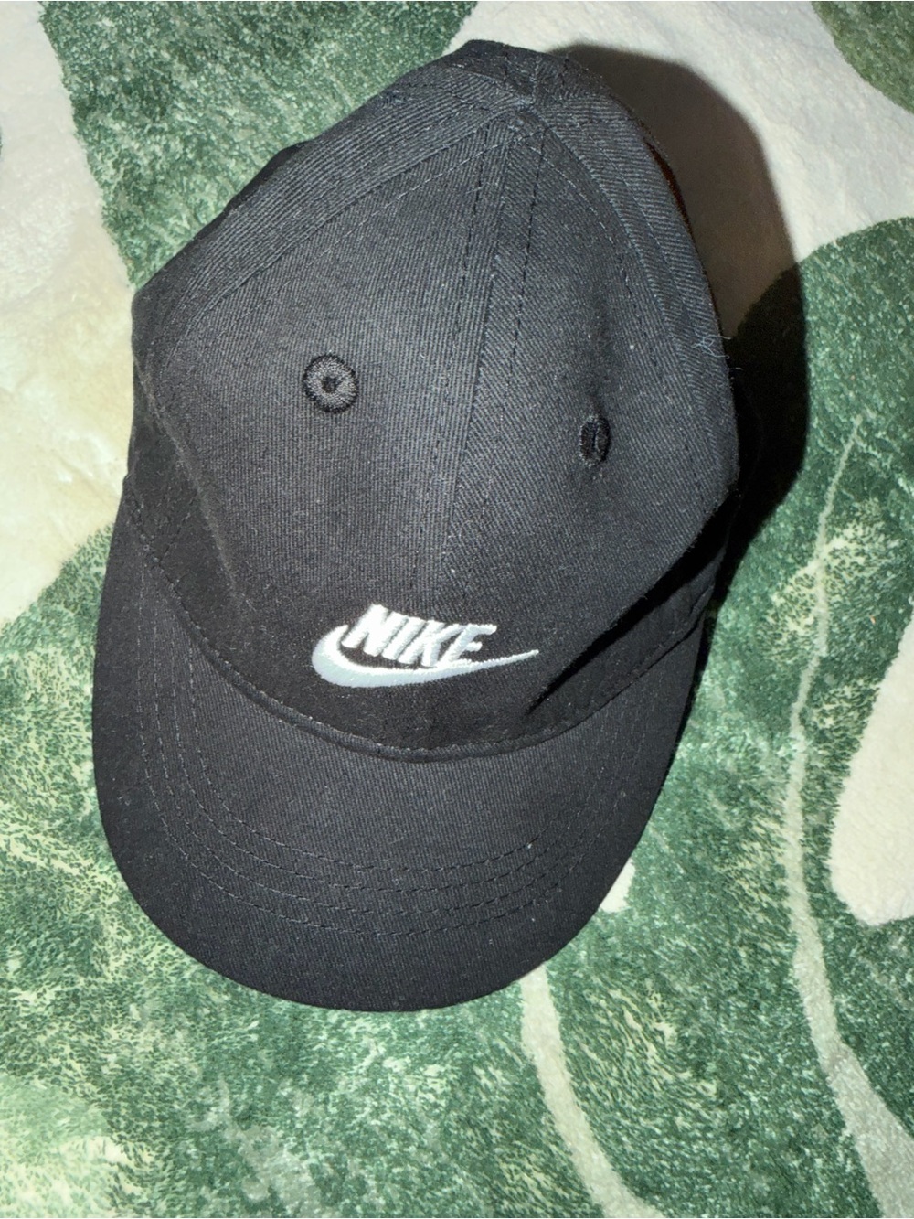 Nike Black Infant Cap with White Swoosh Accent